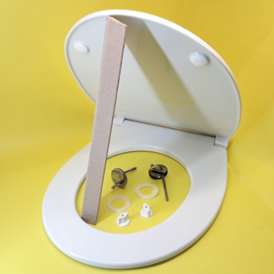 Сиденье универсальное Round, тонкое, микролифт.