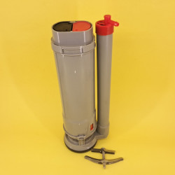 Сливная арматура для унитаза моноблок (выс.29см, отв.d-65мм) без кнопки