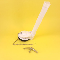 Сливная арматура для унитаза моноблок, цепочка (отв.d-60мм) без кнопки