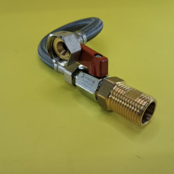 Гибкая подводка с краном для инсталляции Wisa Quadro