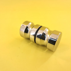 Ручка кноб алюминий/хром.